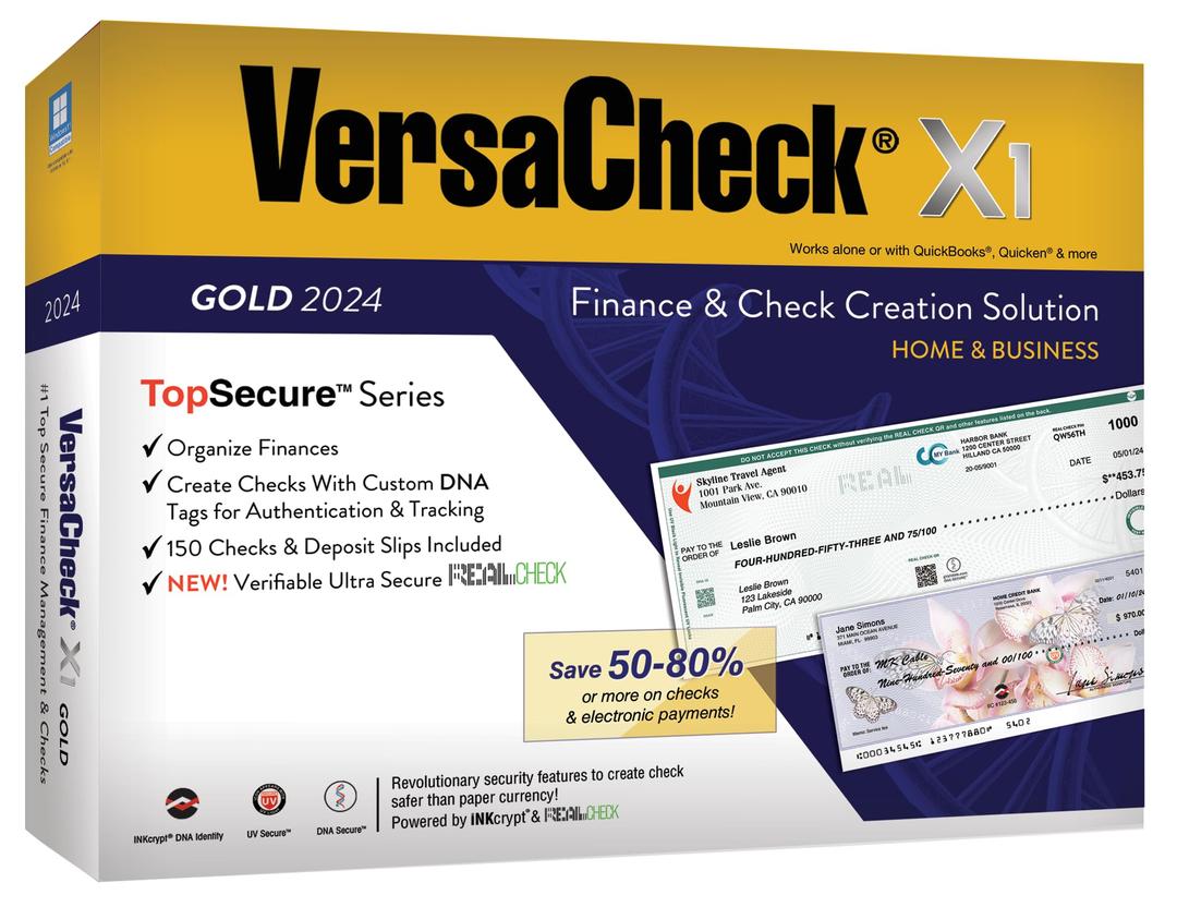 VersaCheck X1 Gold 2024 - Finance and Check Creation Software