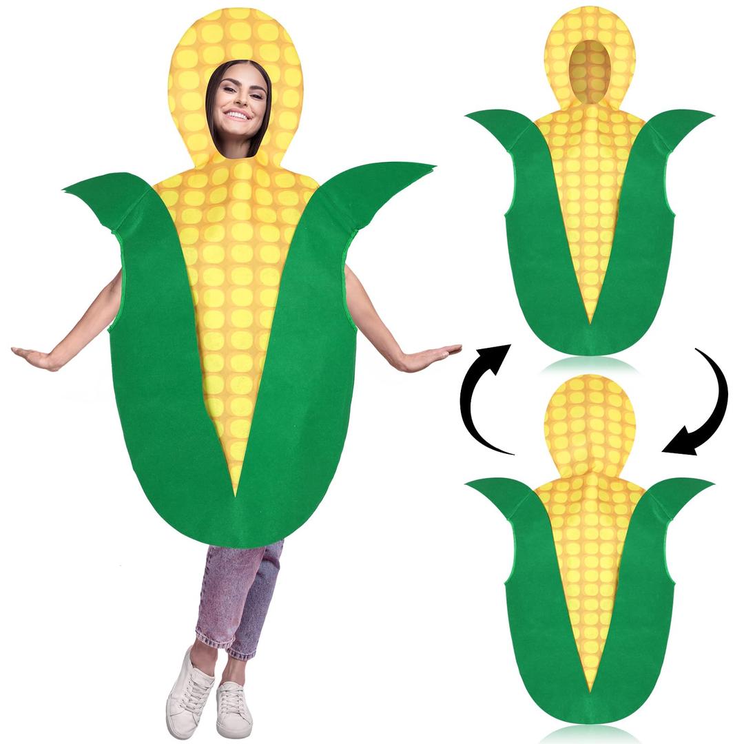 XaatrenHalloween Outfits Costume for Women Men Funny Fruit Veggie Costume Cosplay Apparel Accessories for Halloween Party