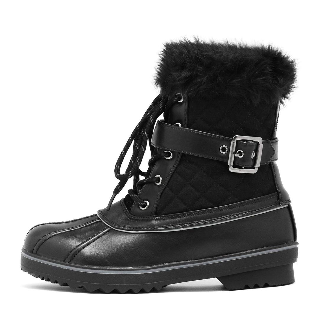 DREAM PAIRS Women's Mid Calf WaterProof Winter Snow Boots