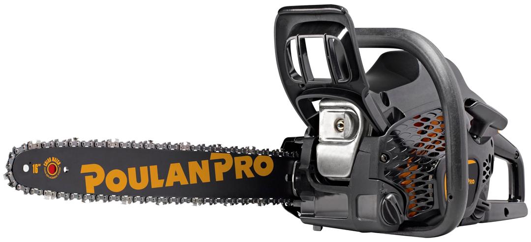 Poulan Pro PR4016, 16 inch chainsaw, 40cc 2-Cycle Gas Powered Chainsaw, Black