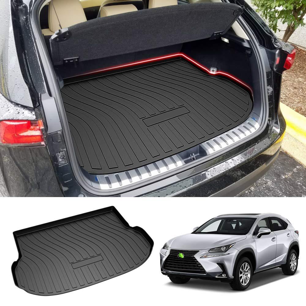 Powerty Trunk Mat for 2015-2020 2021 Lexus NX200t NX300 NX300h Accessories Cargo Mats TPO All Weather Cargo Liner Heavy-Duty Trunk Liners