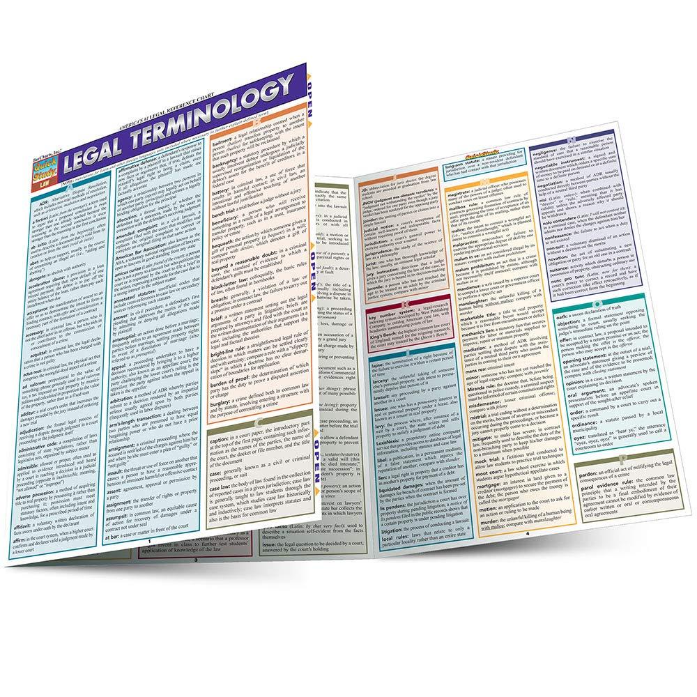 Legal Terminology QuickStudy Laminated Reference Guide (QuickStudy Law)