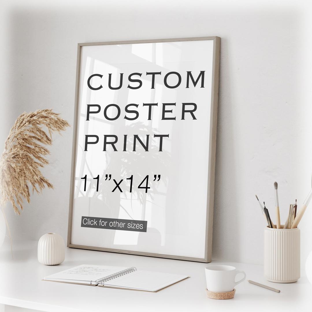 Pera Print Upload Your Image or Photo - Custom Personalized Photo to Poster Printing, Wall Art Prints (11 x 14 inches)