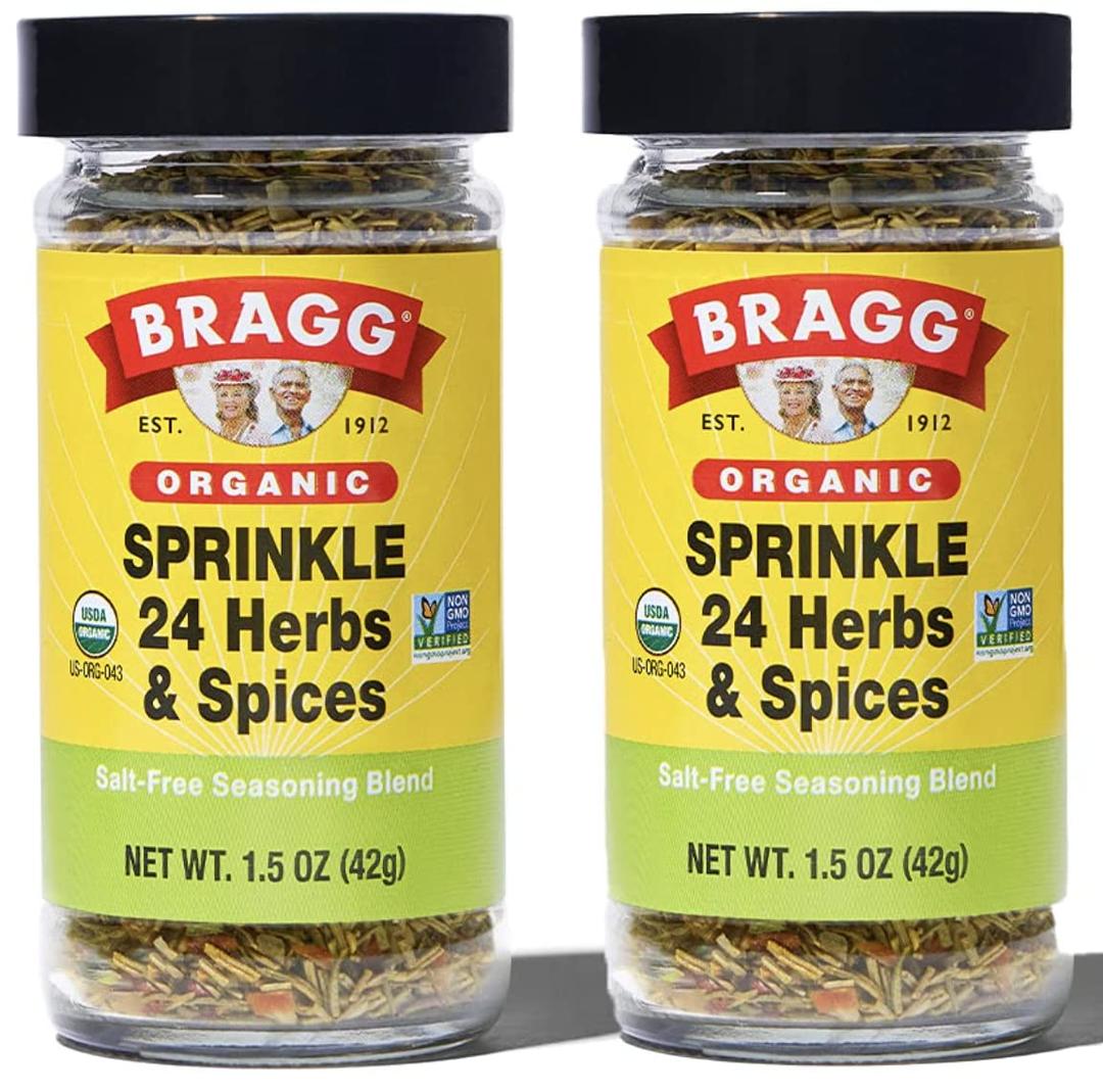 BraggSprinkle Herbs and Spices Seasoning, 1.5oz, 2 Pack