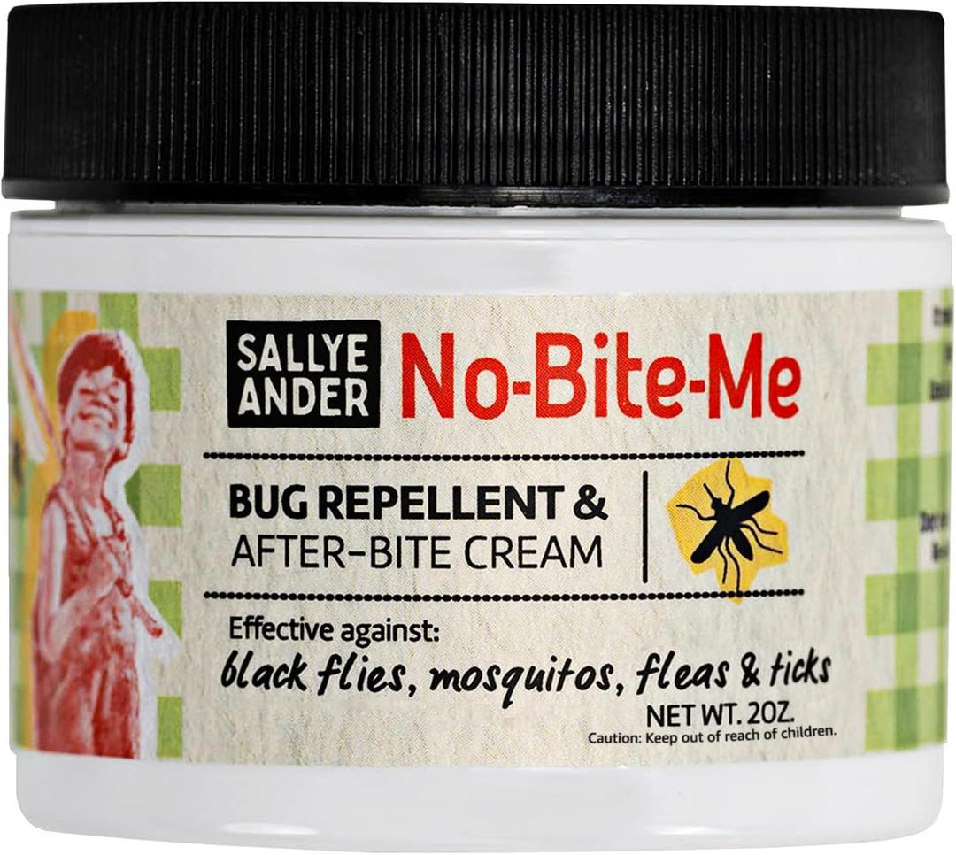 SALLYEANDERNo Bite Me All-Natural Bug & Insect Repellent - Anti Itch Cream - 2 oz - Safe for Kids and Infants - Repels Mosquitoes, Black Flies, Fleas, and Ticks