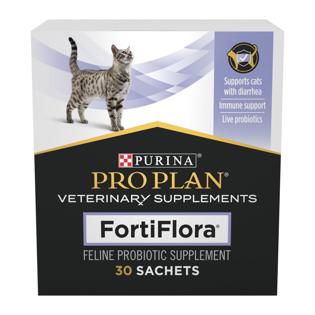 Purina Pro Plan Veterinary Supplements FortiFlora Cat Probiotic Supplement for Cats with Diarrhea - (6) 30 ct. Boxes