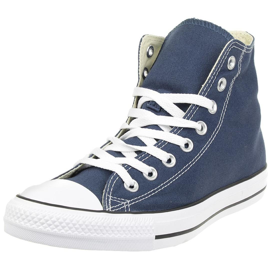 ConverseUnisex Chuck Taylor All Star Hi Top Sneaker Shoes Navy Blue (Navy, 10 B(M) US Women / 8 D(M) US Men)