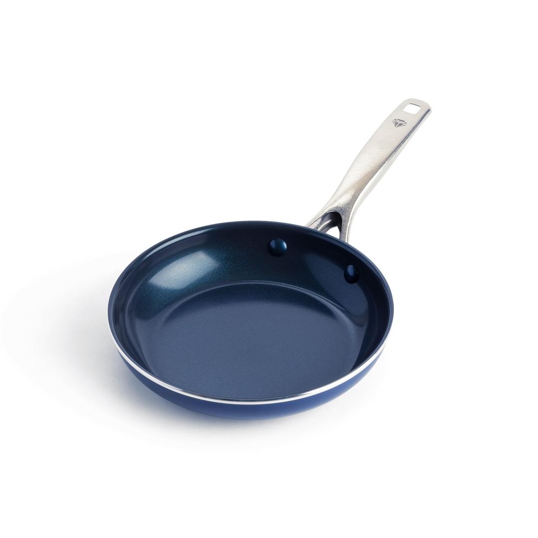 Blue DiamondCookware Diamond Infused Ceramic Nonstick 8" Frying Pan Skillet, PFAS-Free, Dishwasher Safe, Oven Safe, Blue