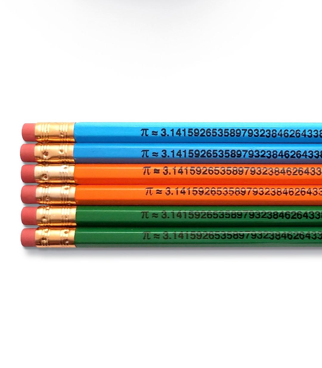 Fresh Prints of CTFresh Prints of CT The Number Pi Math - Inspirational Pencils Engraved With Funny And Motivational Sayings For School And The Office