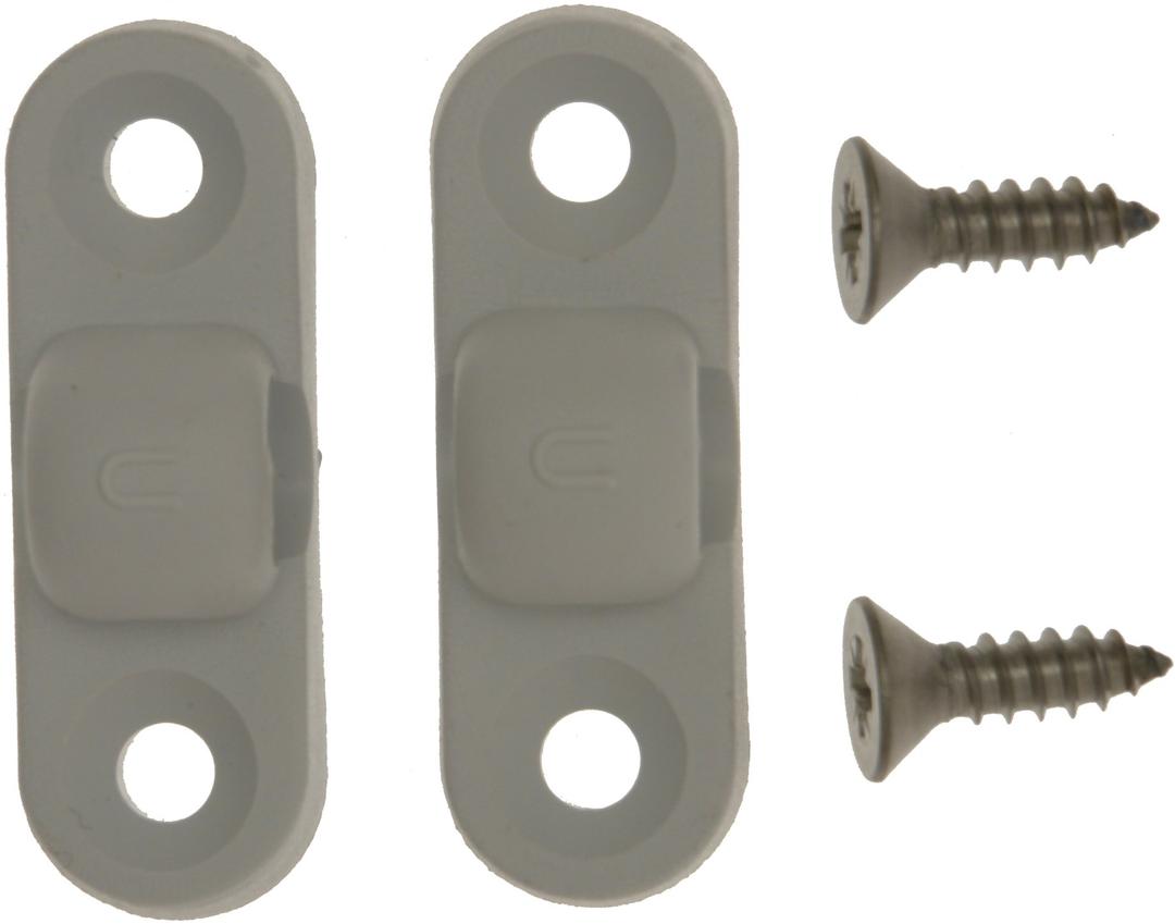 W4 Awning Pole Brackets - White, 2 Pack