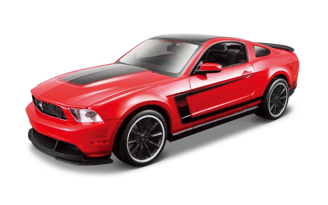 Maisto 1:24 Scale Assembly Line 2012 Ford Mustang Boss 302 Die-Cast Vehicle (Colors May Vary), Small