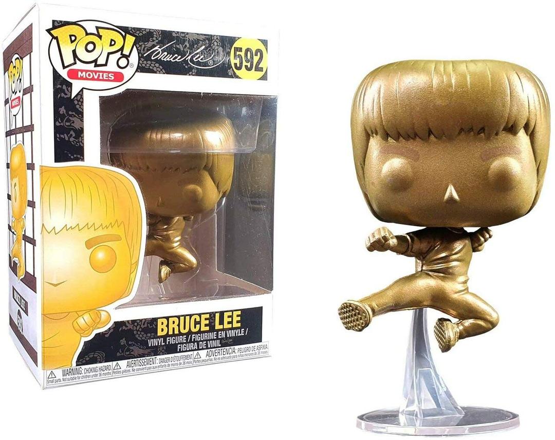 Funko Pop! Vinyl Game Of Death Bruce Lee Kicking(Exc), Gold, Action Figure - 32729