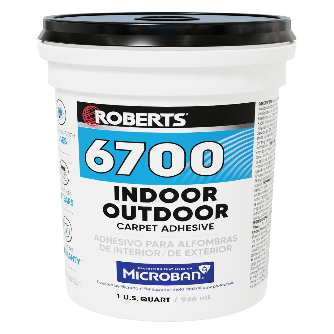 ROBERTS 6700-0 1 Quart Indoor/Outdoor Carpet/Artificial Turf Adhesive