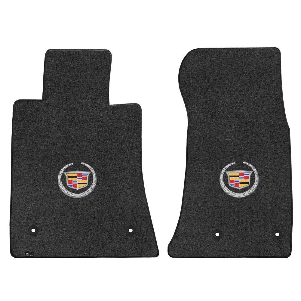 Fits 2013-2017 Cadillac ATS Lloyd Front Floor Mats Crest Logo