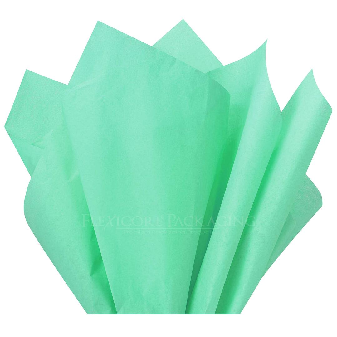 Flexicore Packaging® | Gift Wrap Tissue Paper | Size: 15"x20" | 100 Sheet | Acid Free Bulk Tissue Paper | (Mint Green)