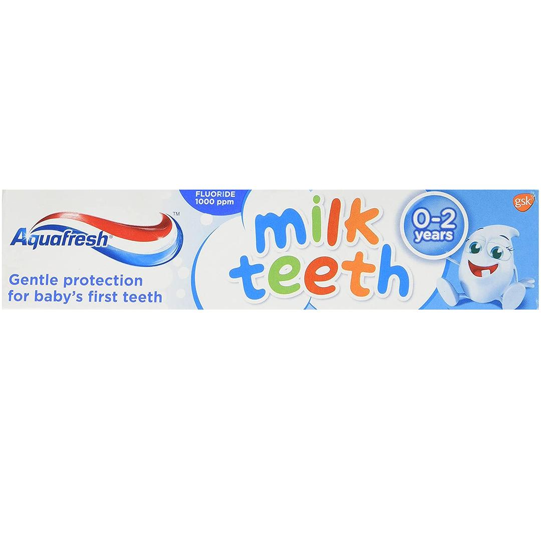 Aquafresh Milk Teeth Toothpaste 0-2 Years (50ml) - Pack of 2