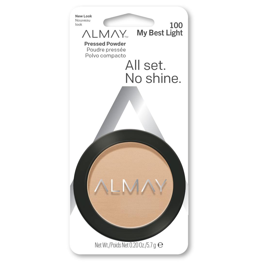 AlmayPressed Powder, Skin Tone Matching, Hypoallergenic, Frageance Free, 100 My Best Light, 0.20 Oz