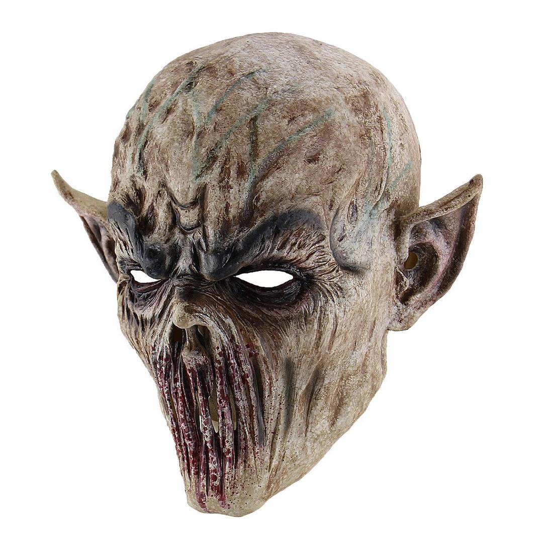 Quligeta Hophen Scary Halloween Mask Terror Ghost Devil Mask Dance Party Scary Biochemical Alien Zombie Caps Mask