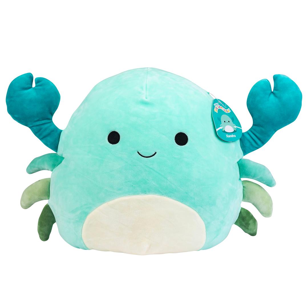 Squishmallows Original 14-Inch Large Xandra The Blue Crab - Official Jazwares Plush - Collectible Soft & Squishy Crab Stuffed Animal Toy - Add to Your Squad - Gift for Kids, Girls & Boys