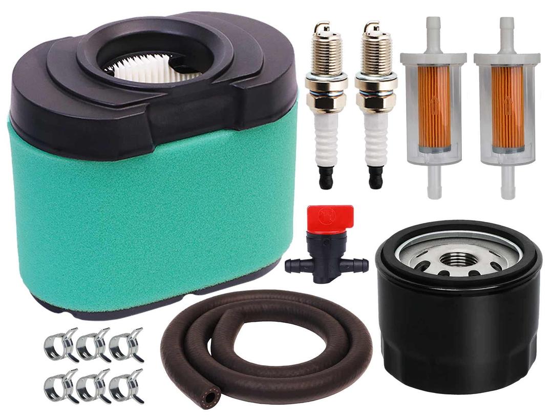 792105 Air Filter 696854 Oil Filter Kit Compatible with Briggs and Stratton 407777 445877 Engine John Deere D170 Z425 Lawn Mower, Replace MIU11515 Air Filter