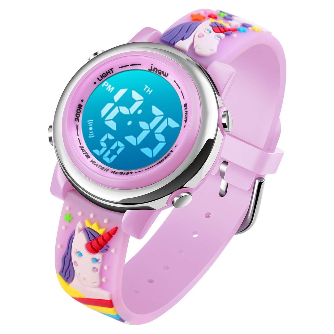 cofuoKids Digital Sport Waterproof Watch for Girls Boys, Kid Sports Outdoor LED Electrical Watches with Luminous Alarm Stopwatch Child Wristwatch