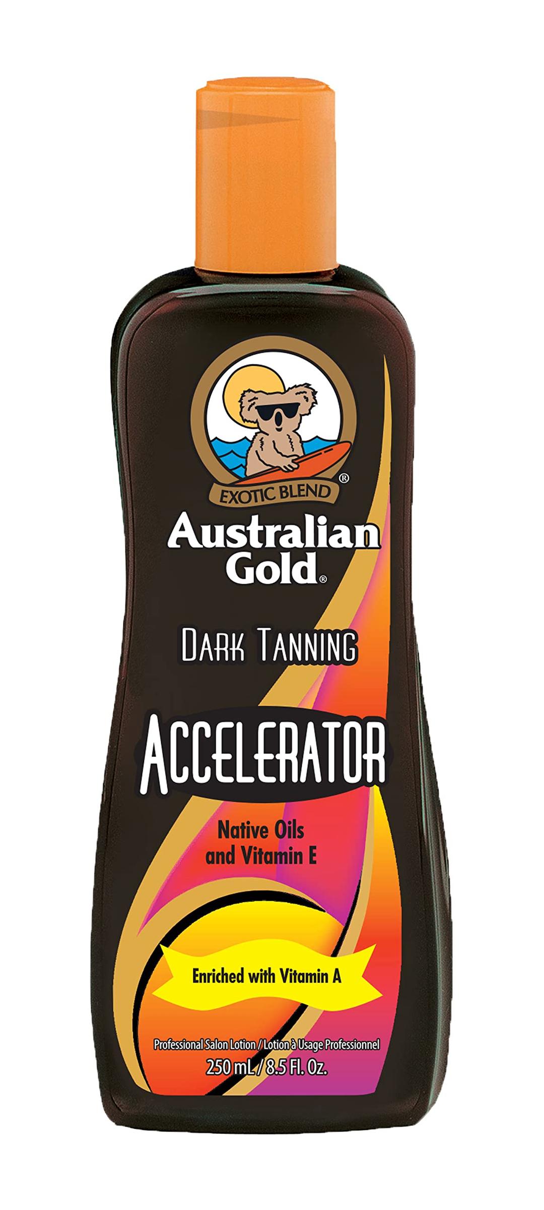 Australian GoldDark Tanning Accelerator Lotion, 8.5 Fluid Ounce