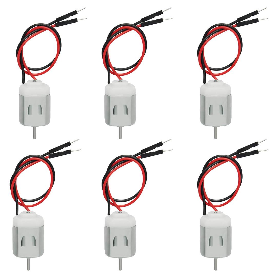 Gikfun 1.5V-6V Type 130 Miniature DC Motors for Arduino Hobby Projects DIY (Case Pack of 6) EK1450