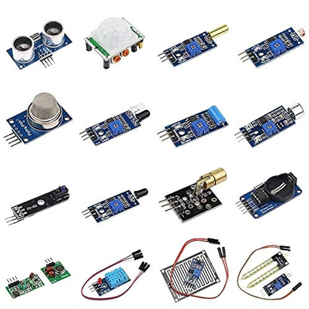 16pcs Sensor Module Board Kit for Arduino Raspberry Pi 3/2 Model B