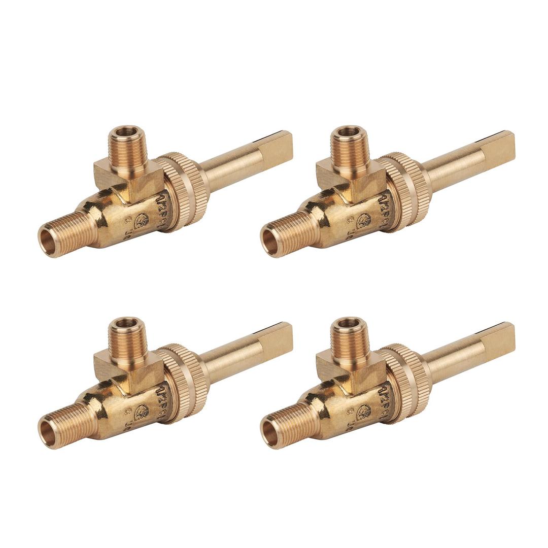 4418500200 GAS BURNER Valve 1/8" Mpt X 3/8-27 Replacement for Jade Range Generic - Valve, Stove Horiz Split（4 Pack）