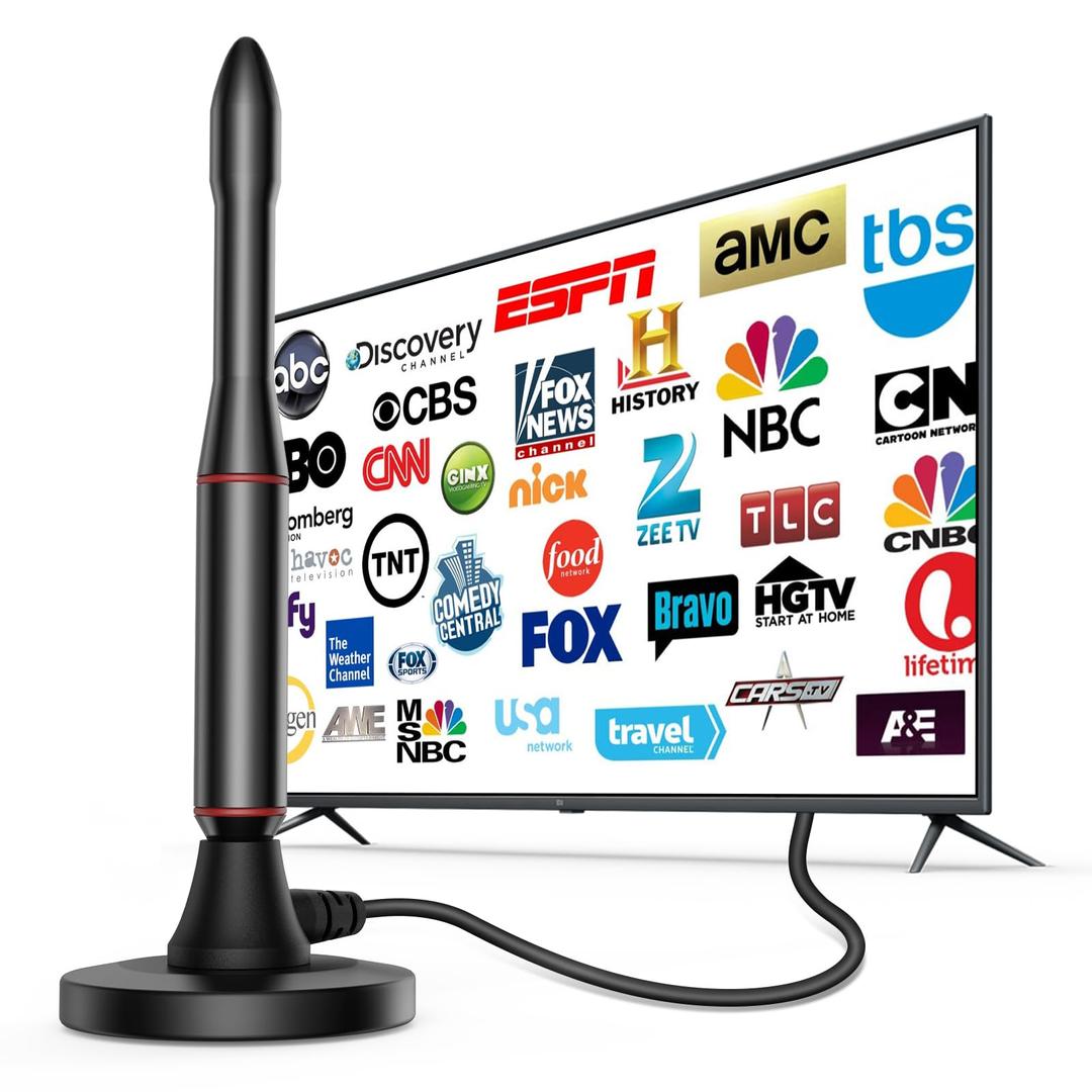 TV Antenna for Smart TV,Digital TV Antenna for Smart TV,HD Indoor TV Antenna, Antenna TV Digital HD Indoor,Television Antenna Perfect Long Range Reception for 4K 1080P Channels.