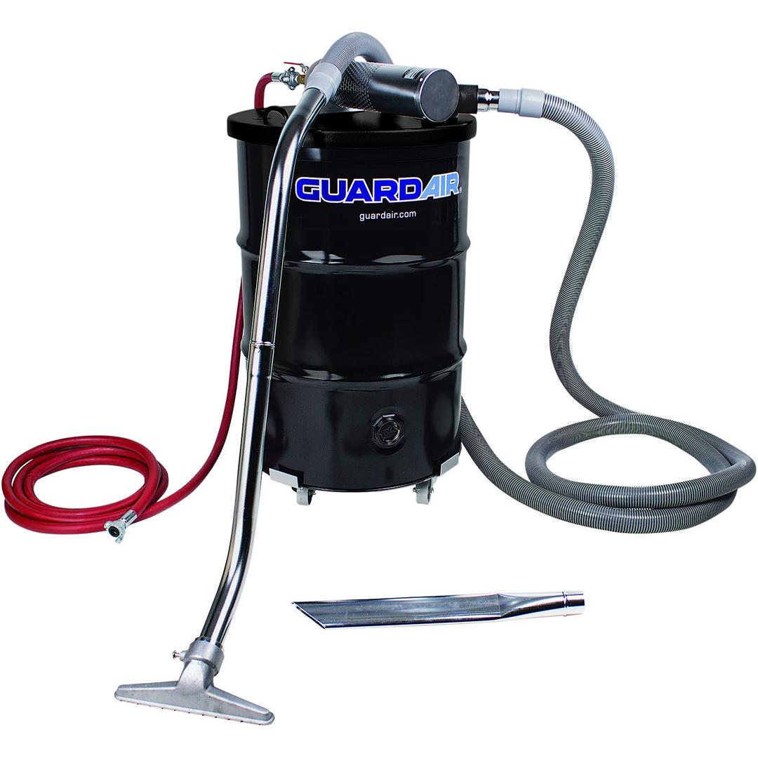 NortechGuardair Pneumatic Vacuum N551BC 55 Gallon Drum Complete Kit with B Venturi Head, 2-Inch Hose and Tools