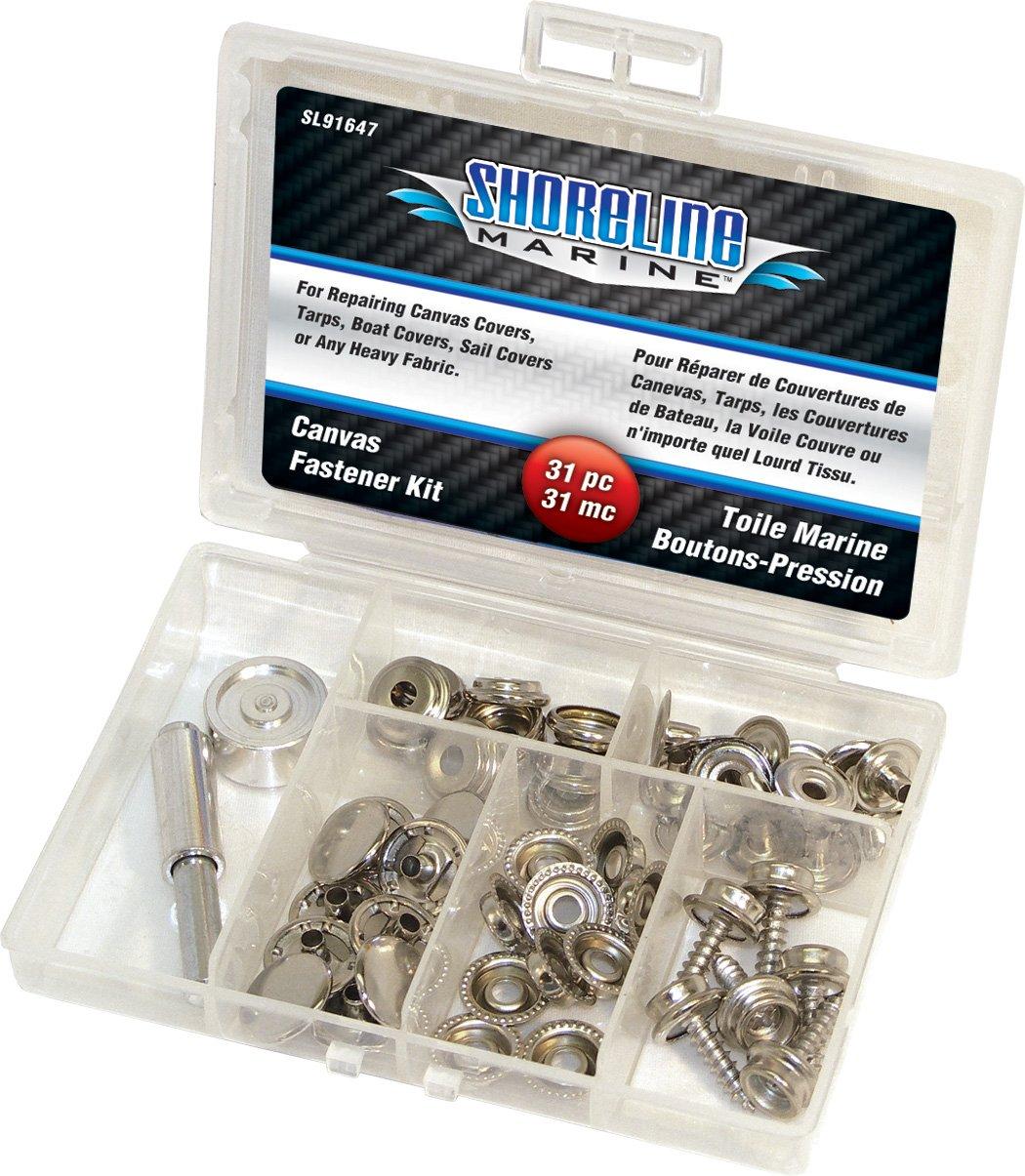 Shoreline Marine 47 Piece Canvas Fastener Kit