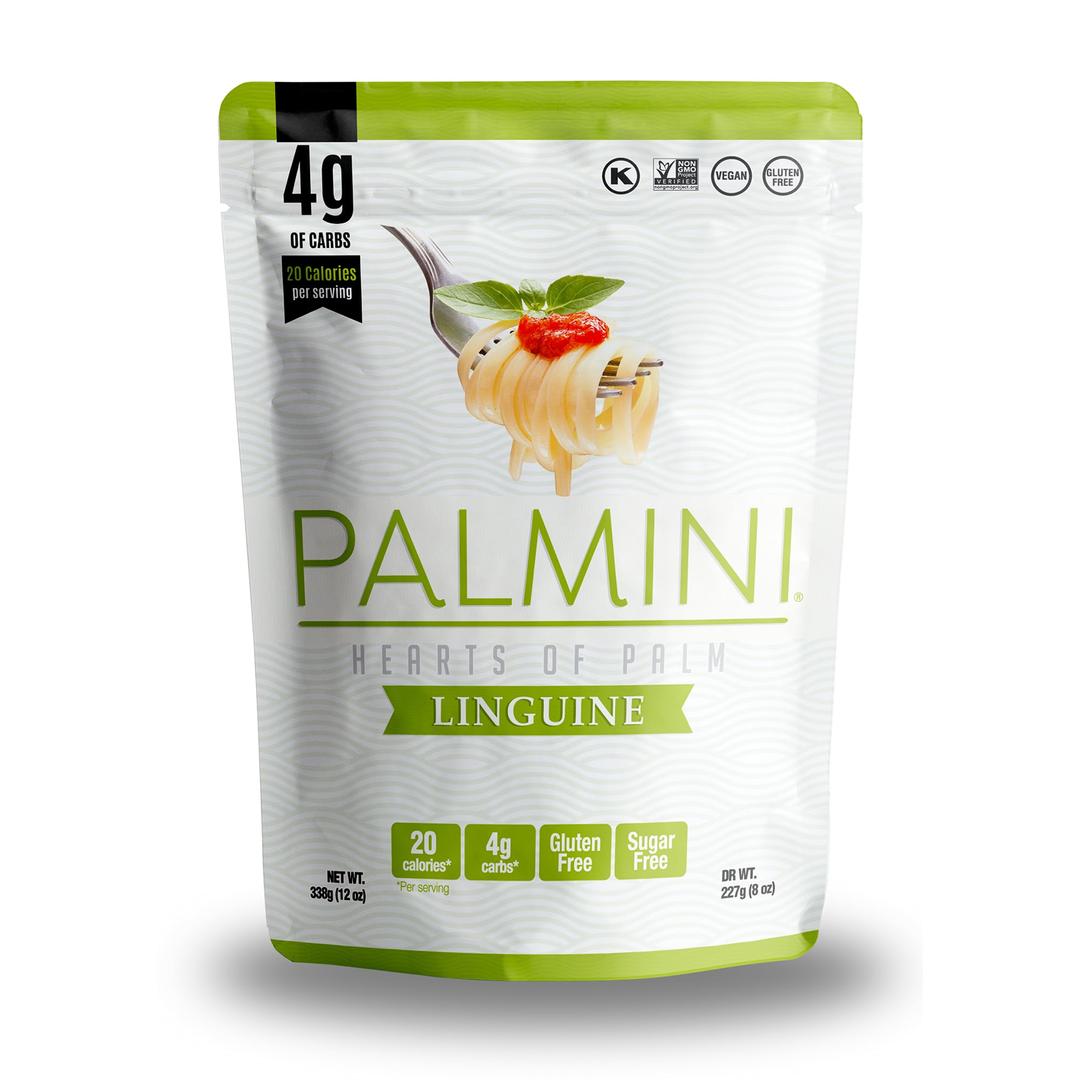 Palmini Linguine Pasta | Low-Carb Pasta, Low-Calorie Hearts of Palm Pasta | Keto Pasta, Gluten Free, Vegan, Non-GMO, Plant Based Pasta, Healthy Noodles | Seen on Shark Tank |(12 Ounce - Pack of 1)