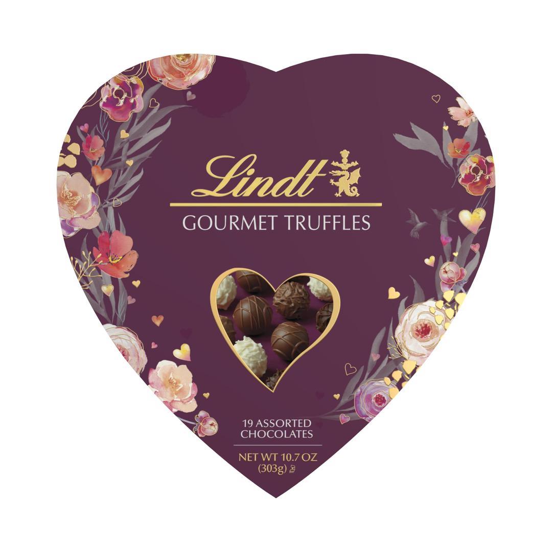 Lindt Valentine's Passion Heart Assorted Gourmet Chocolate Candy Truffles, 10.7 oz.