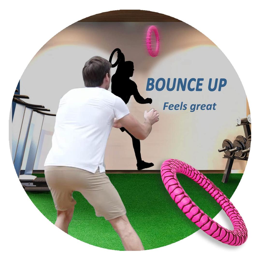 Bouncy Sports Hoops Hand Eye Coordination Training Tool Sports Equipment Reaction Speed Training Tool for Improving Agility & Reflex Skills Easy to Catch and Throw Great for Family