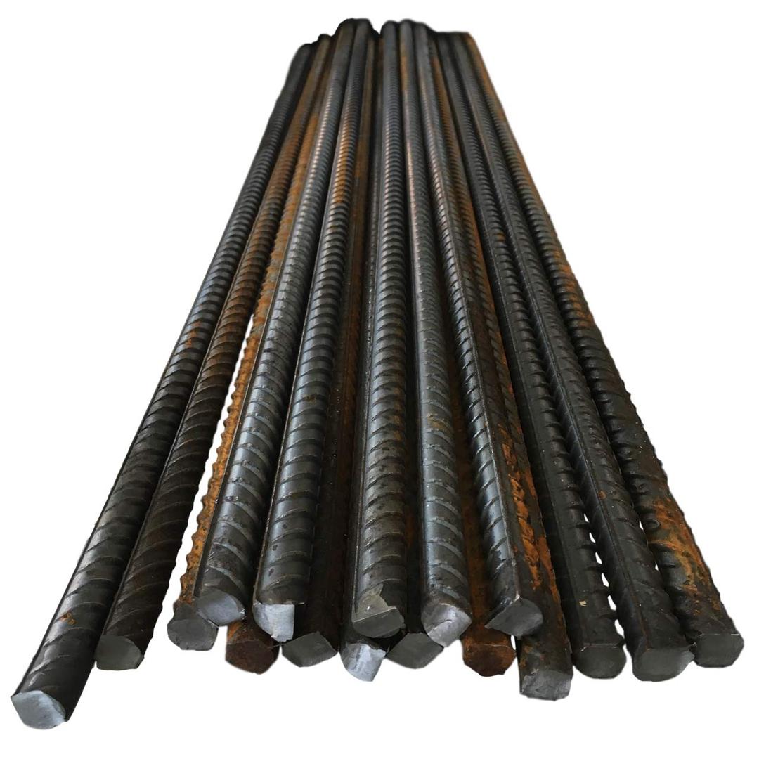 Reinforcing Steel Bar for Concrete Rebar Reinforcement - 8mm 10mm & 12mm ø - High Tensile Ribbed Metal Rod, 2 Lengths (2, 10mm x 450mm)