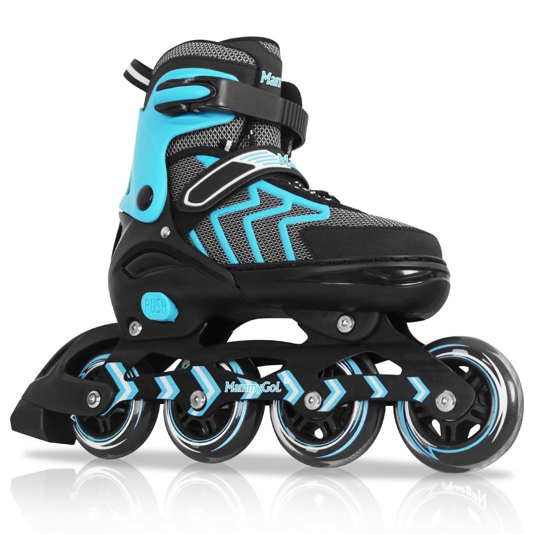 MammyGolInline Skates for Kids Girls Boys, Adjustable Durable Safe Roller Skates, High Performance Skates for Youth Children