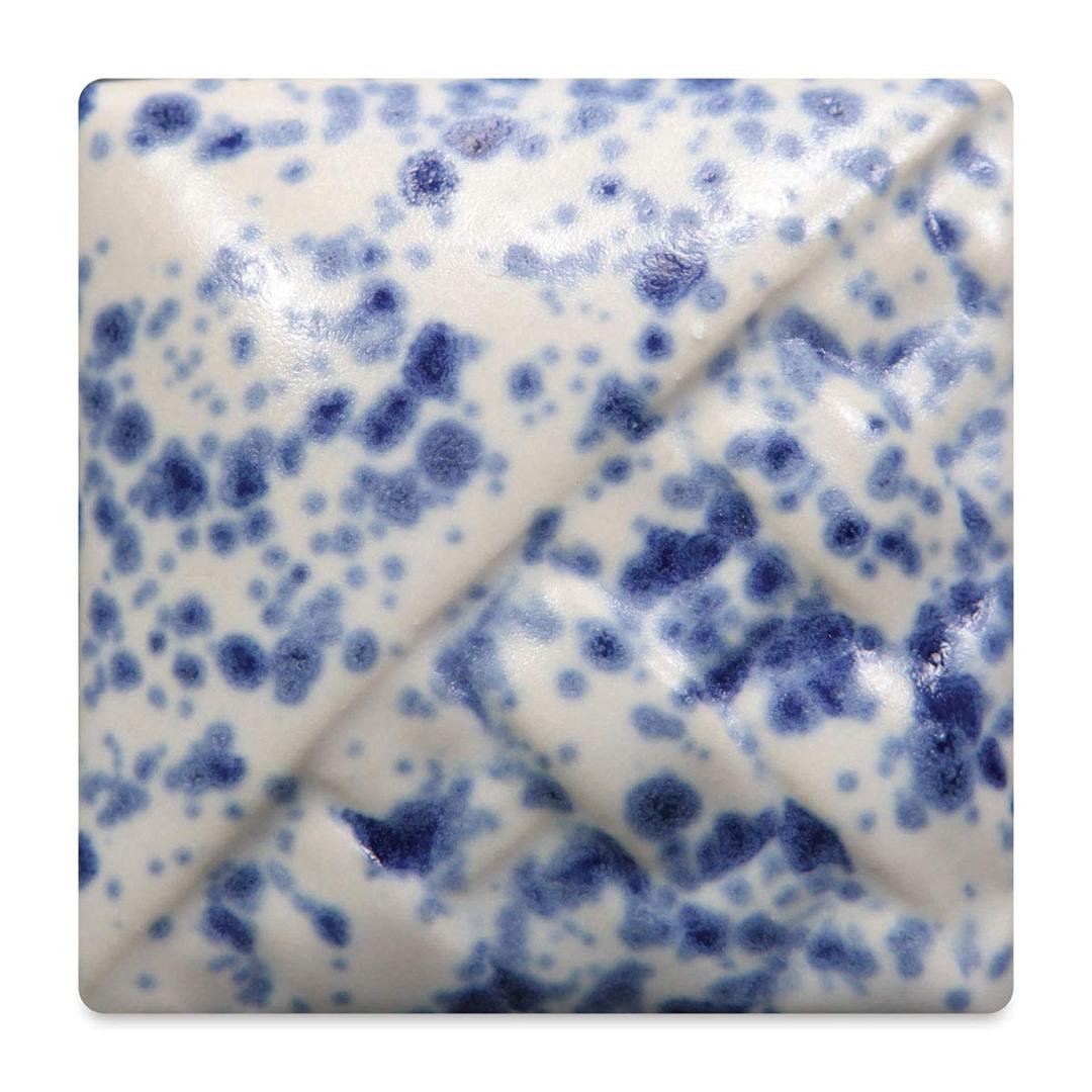 Mayco Stoneware Crystal Glaze - Blue Splatterware, Pint