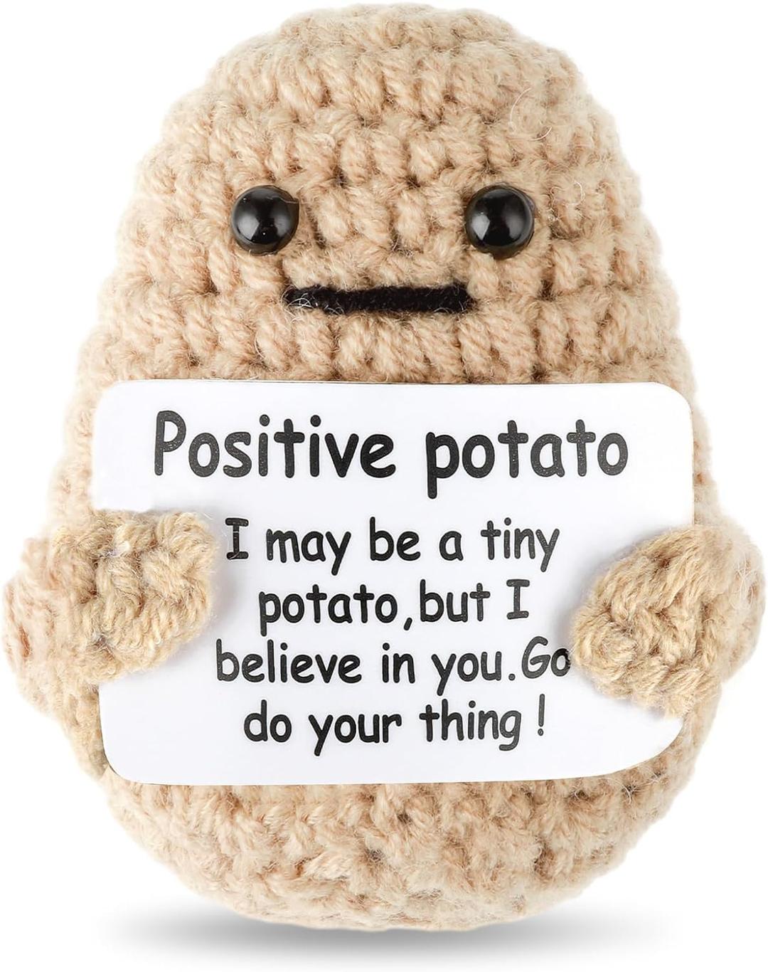 Positive Potato Crochet Mini Knitted Potato Toy Home Decorations Encouragement Gifts