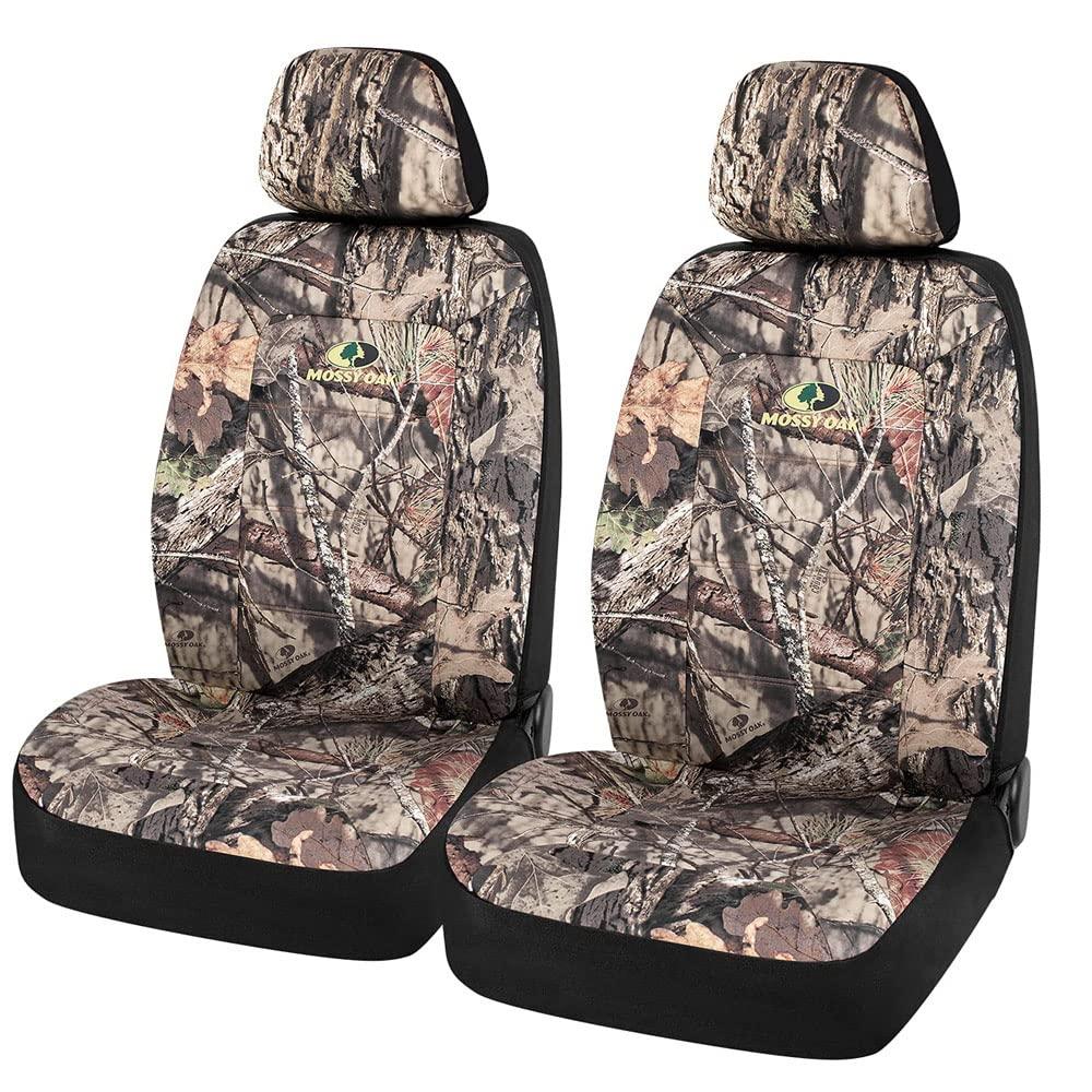 Mossy Oak Camo Seat Covers Low Back - Made with Cotton Twill, Airbag Compatible, Universial Fit Most Bucket Seats - Official Licensed Product