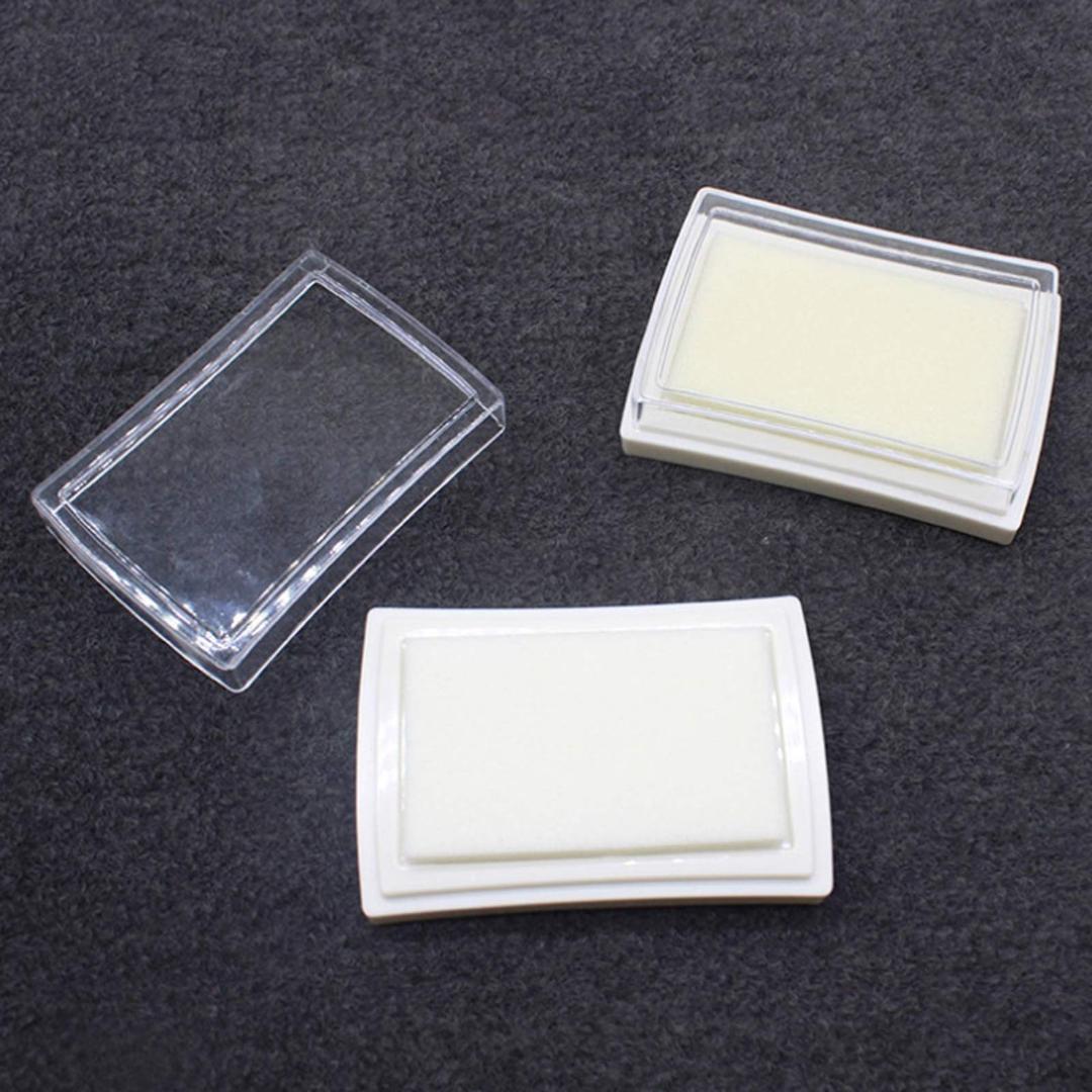 12pcs White Large Empty Ink Pad for Your DIY Stamping