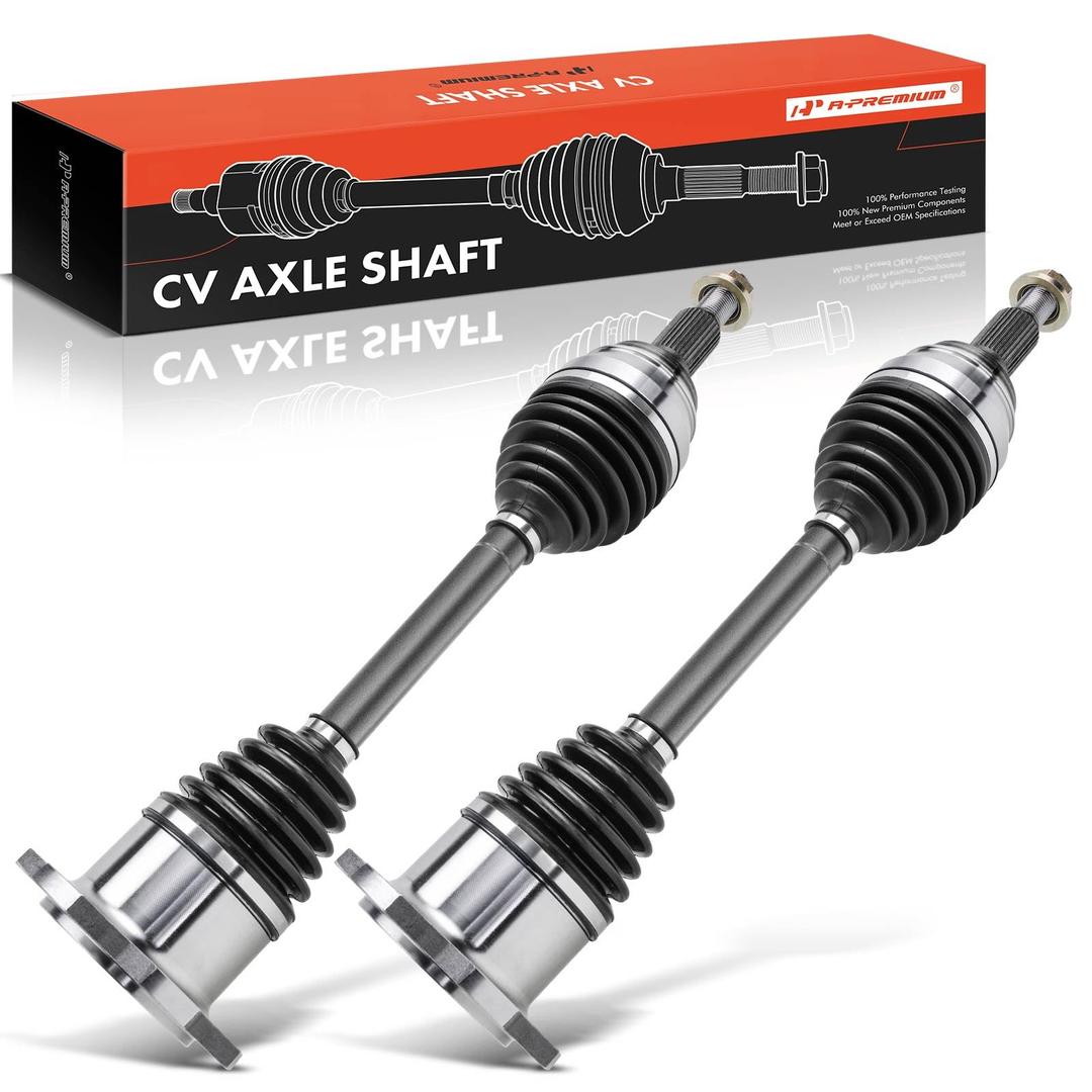 A-Premium Pair (2) Front CV Axle Shaft Assembly Compatible with Chevy Silverado 1500 07-20 Tahoe Suburban, GMC Sierra 1500 07-20 Yukon, Cadillac Escalade 07-20, 4x4 models, Driver and Passenger side