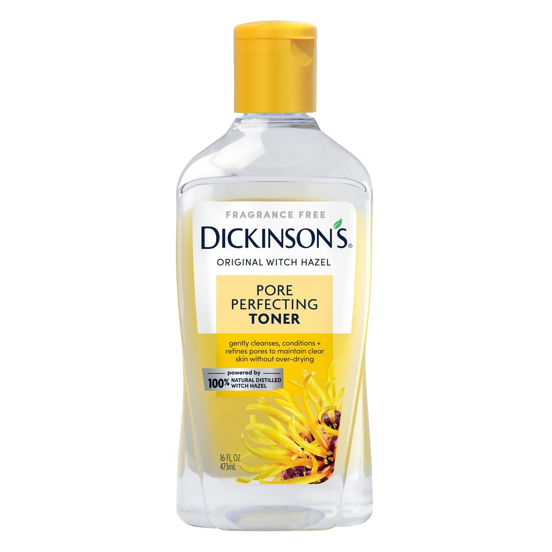 Dickinson'sOriginal Witch Hazel Pore Perfecting Toner, 100% Natural, 16 Ounce Fragrance free