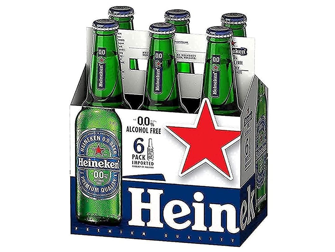 HEINEKEN Non Alcoholic Lager 6pk, 12 FZ (Pack of 6)