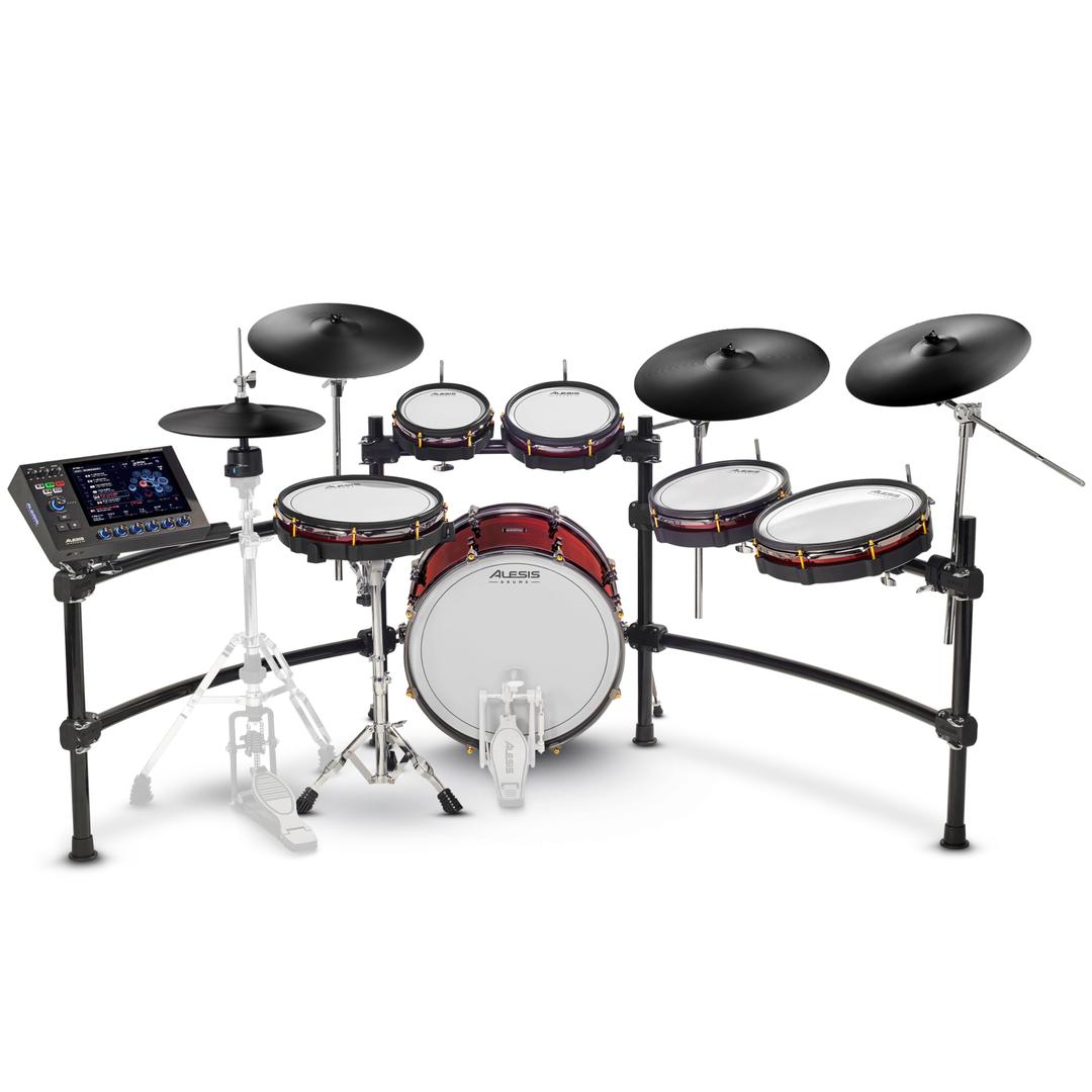 Alesis Strata Prime Electric Drum Kit with Touch Screen, Triple Zone ARC Cymbals, Active Magnetic Hi Hat Controller, Dual-Zone Mesh Heads, 20" Kick, 215 000 Multi-Channel Samples