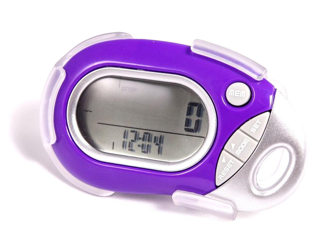 Pedusa PE-771 Tri-Axis Multi-Function Pocket Pedometer (Purple with Holster/B...