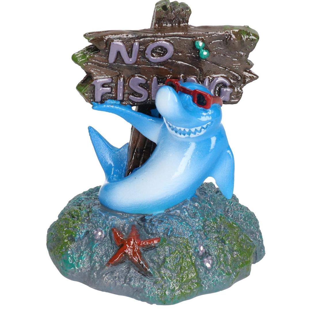 Blue Ribbon PET Products EE-380 Exotic Environments Cool Shark No Fishing Sign