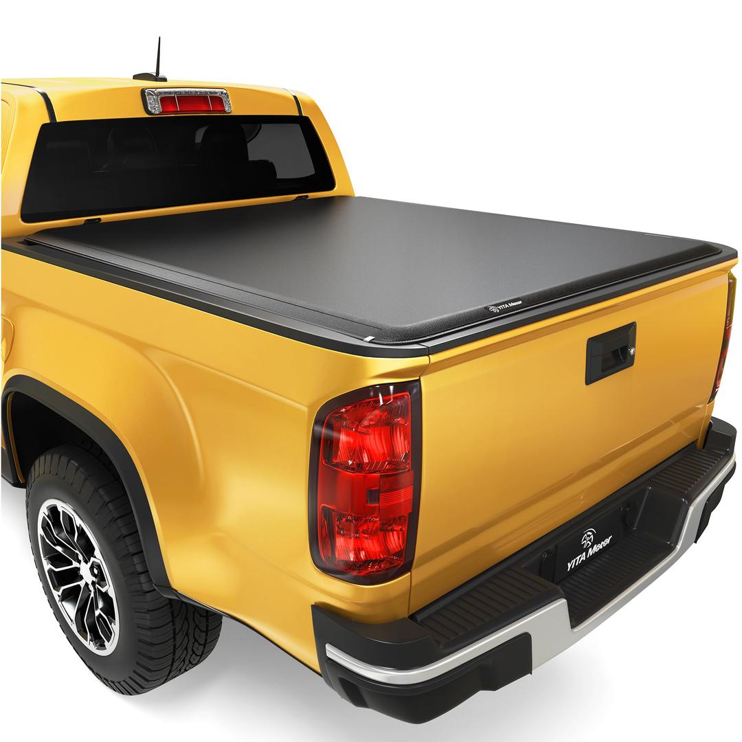 YITAMOTOR Soft Roll Up Truck Bed Tonneau Cover Compatible with 2015-2022 Chevy Colorado/GMC Canyon, Fleetside 6.2 ft Bed