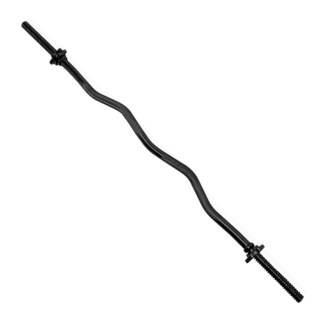 47-Inch Standard Threaded Solid Easy Curl Bar