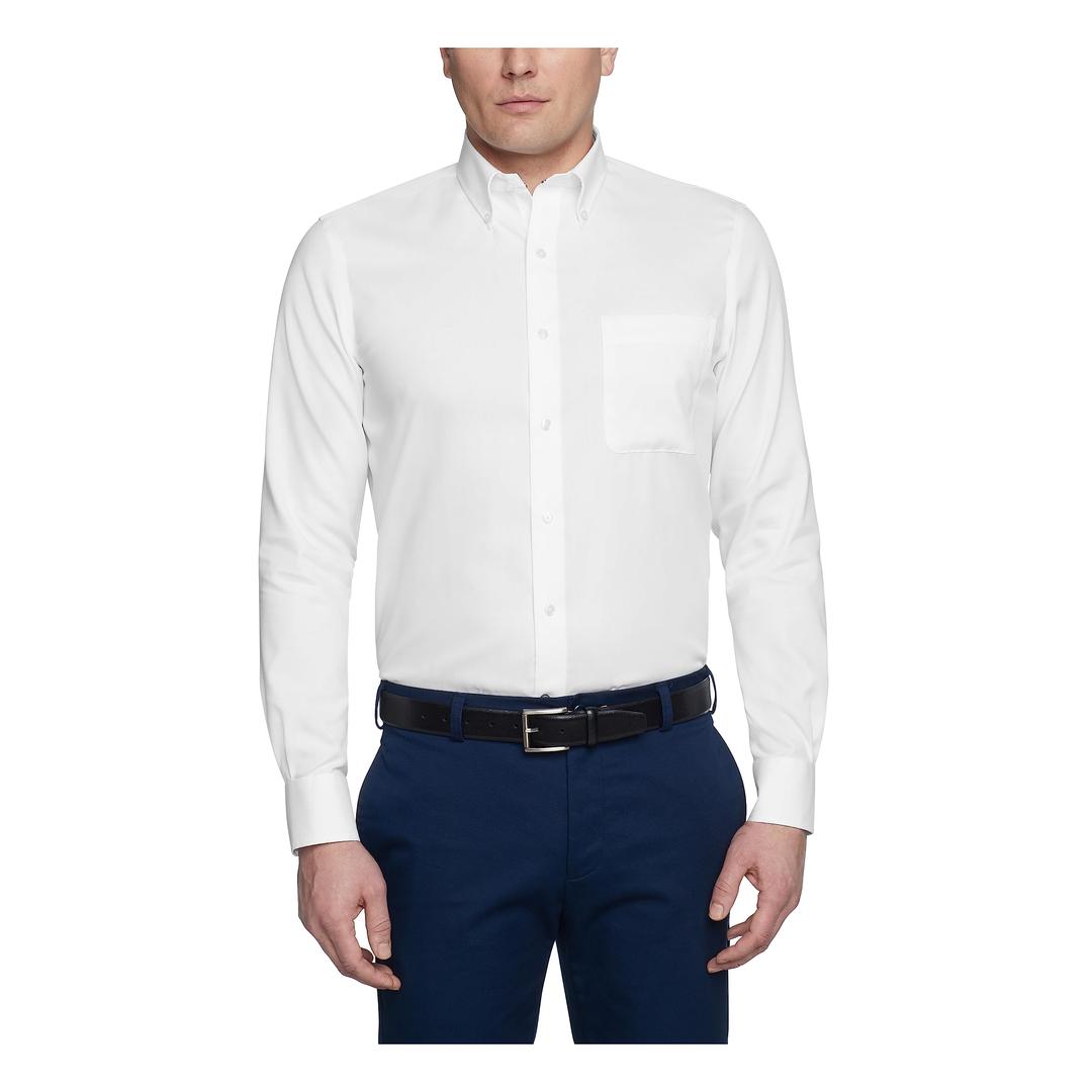 Tommy HilfigerMen's Non Iron Solid Button Down Collar Shirt